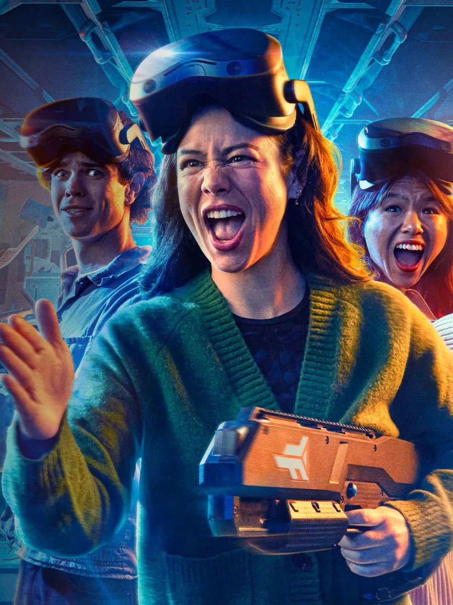 Friends laughing together during an immersive group experience